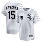 Johmsee C.White Sox #15 Sean Newcomb Player White Stripe Limited Home Stitched Jerseys