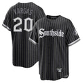 Johmsee C.White Sox #20 Miguel Vargas Player Black City Connect Home Game Stitched Jerseys