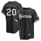 Johmsee C.White Sox #20 Miguel Vargas Player Black City Connect Home Game Stitched Jerseys