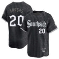Johmsee C.White Sox #20 Miguel Vargas Player Black City Connect Limited Home Stitched Jerseys