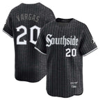 Johmsee C.White Sox #20 Miguel Vargas Player Black City Connect Limited Home Stitched Jerseys