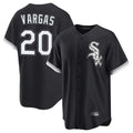 Johmsee C.White Sox #20 Miguel Vargas Player Black Home Game Stitched Jerseys
