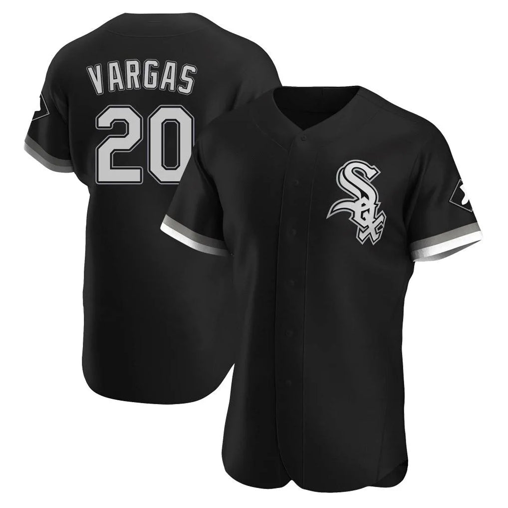 Johmsee C.White Sox #20 Miguel Vargas Player Black Limited Elite Home Stitched Jerseys