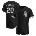 Johmsee C.White Sox #20 Miguel Vargas Player Black Limited Elite Home Stitched Jerseys