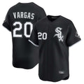 Johmsee C.White Sox #20 Miguel Vargas Player Black Limited Home Stitched Jerseys