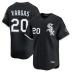 Johmsee C.White Sox #20 Miguel Vargas Player Black Limited Home Stitched Jerseys