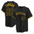 Johmsee C.White Sox #20 Miguel Vargas Player Black Snake Skin City Home Game Stitched Jerseys