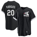 Johmsee C.White Sox #20 Miguel Vargas Player Black Spring Training Game Stitched Jerseys