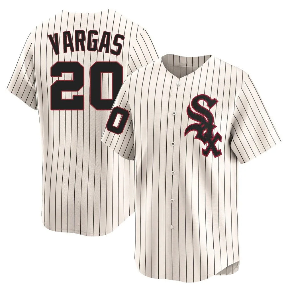 Johmsee C.White Sox #20 Miguel Vargas Player Cream Cooperstown Collection Limited Home Stitched Jerseys