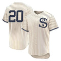 Johmsee C.White Sox #20 Miguel Vargas Player Cream Field of Dreams Limited Elite Home Stitched Jerseys