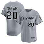 Johmsee C.White Sox #20 Miguel Vargas Player Gray Road Limited Home Stitched Jerseys