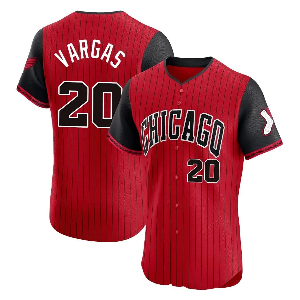 Johmsee C.White Sox #20 Miguel Vargas Player Red City Connect Limited Elite Home Stitched Jerseys