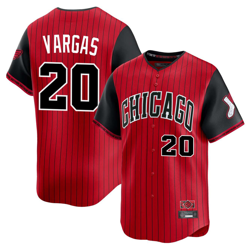Johmsee C.White Sox #20 Miguel Vargas Player Red City Connect Limited Home Stitched Jerseys