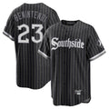 Johmsee C.White Sox #23 Andrew Benintendi Player Black City Connect Home Game Stitched Jerseys