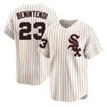 Johmsee C.White Sox #23 Andrew Benintendi Player Cream Cooperstown Collection Limited Home Stitched Jerseys