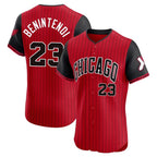 Johmsee C.White Sox #23 Andrew Benintendi Player Red City Connect Limited Elite Home Stitched Jerseys