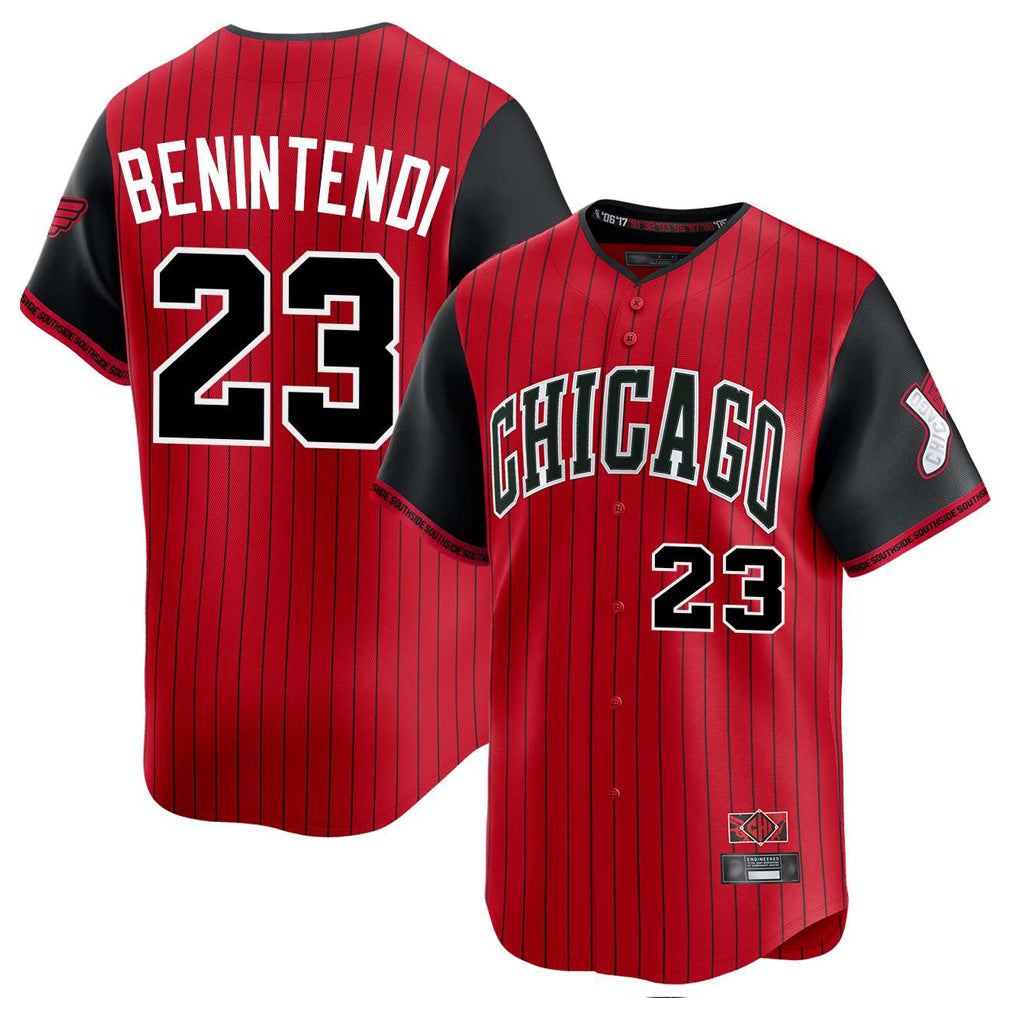 Johmsee C.White Sox #23 Andrew Benintendi Player Red City Connect Limited Home Stitched Jerseys