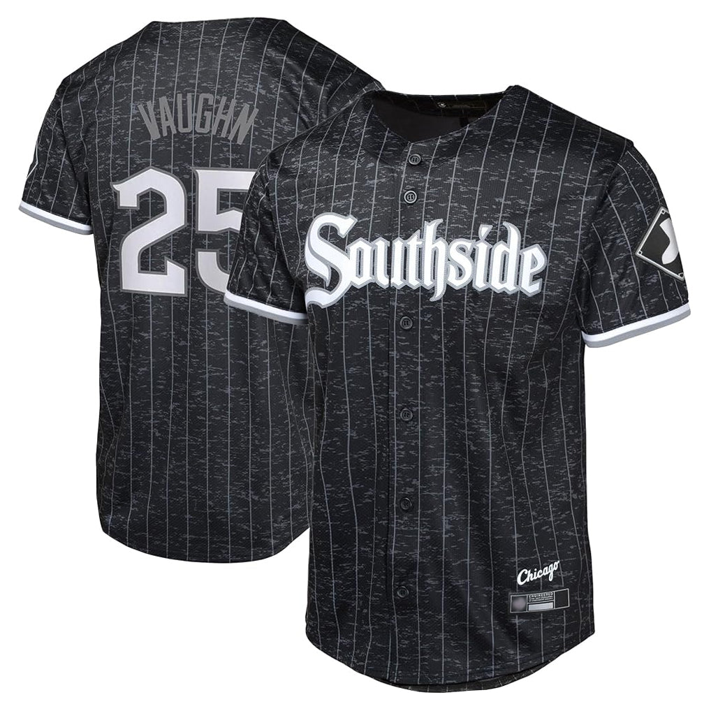 Johmsee C.White Sox #25 Andrew Vaughn Player Black City Connect Home Game Stitched Jerseys