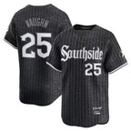 Johmsee C.White Sox #25 Andrew Vaughn Player Black City Connect Limited Home Stitched Jerseys
