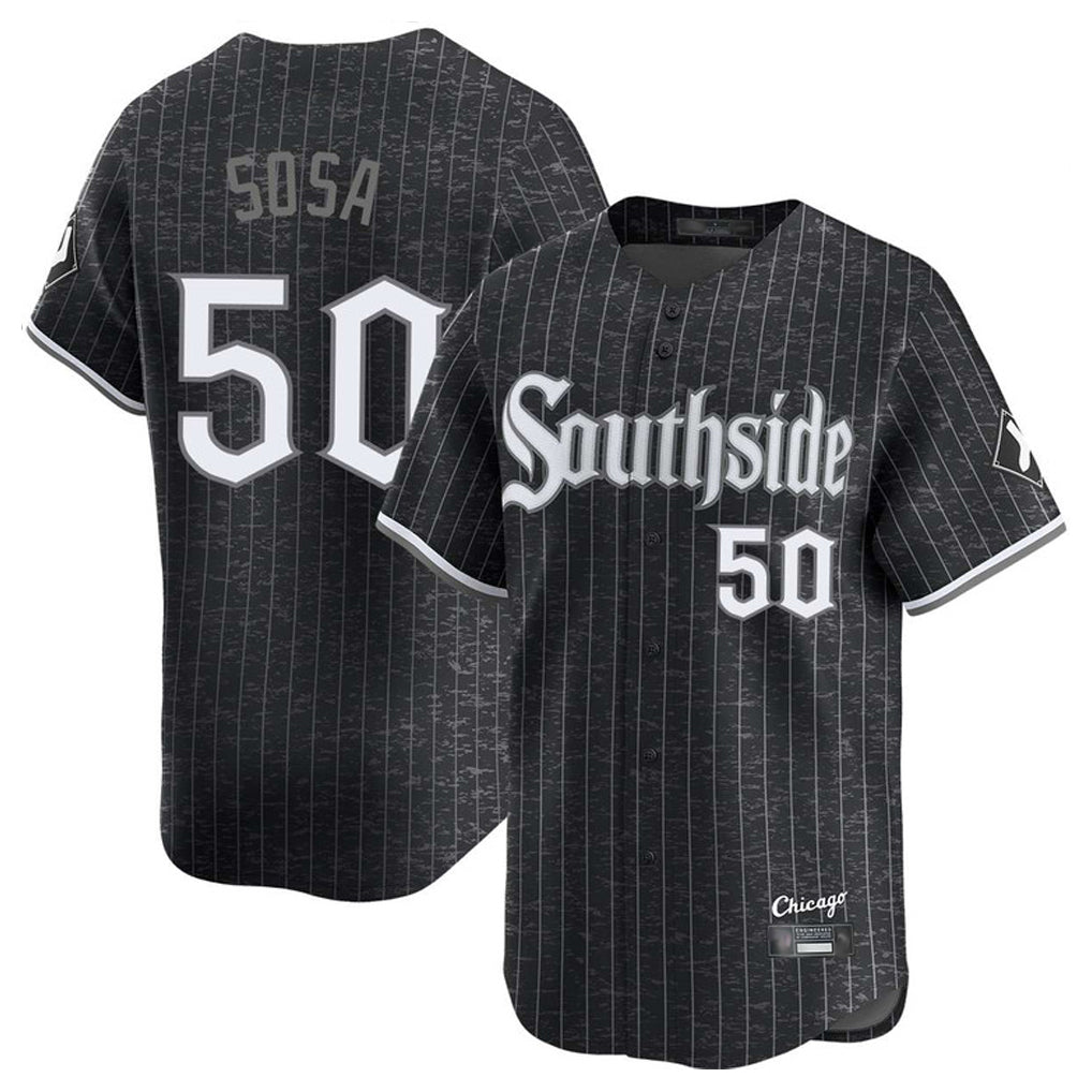 Johmsee C.White Sox #50 Lenyn Sosa Player Black City Connect Limited Home Stitched Jerseys