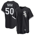 Johmsee C.White Sox #50 Lenyn Sosa Player Black Home Game Stitched Jerseys