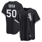 Johmsee C.White Sox #50 Lenyn Sosa Player Black Home Game Stitched Jerseys