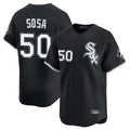 Johmsee C.White Sox #50 Lenyn Sosa Player Black Limited Home Stitched Jerseys