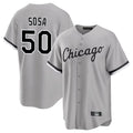 Johmsee C.White Sox #50 Lenyn Sosa Player Gray Home Game Stitched Jerseys