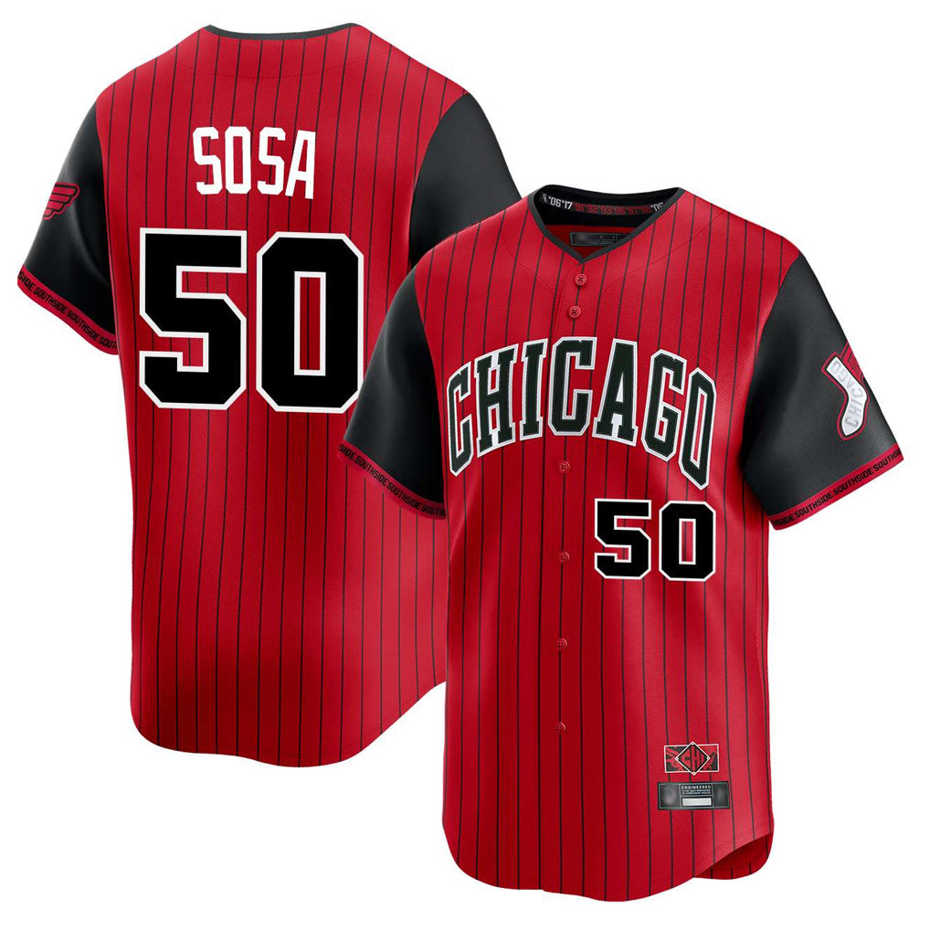 Johmsee C.White Sox #50 Lenyn Sosa Player Red City Connect Limited Home Stitched Jerseys