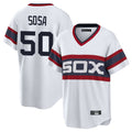 Johmsee C.White Sox #50 Lenyn Sosa Player White T-shirt Home Game Stitched Jerseys