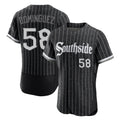 Johmsee C.White Sox #58 Seranthony Domínguez Player Black City Connect Limited Elite Home Stitched Jerseys