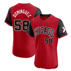 Johmsee C.White Sox #58 Seranthony Domínguez Player Red City Connect Limited Elite Home Stitched Jerseys