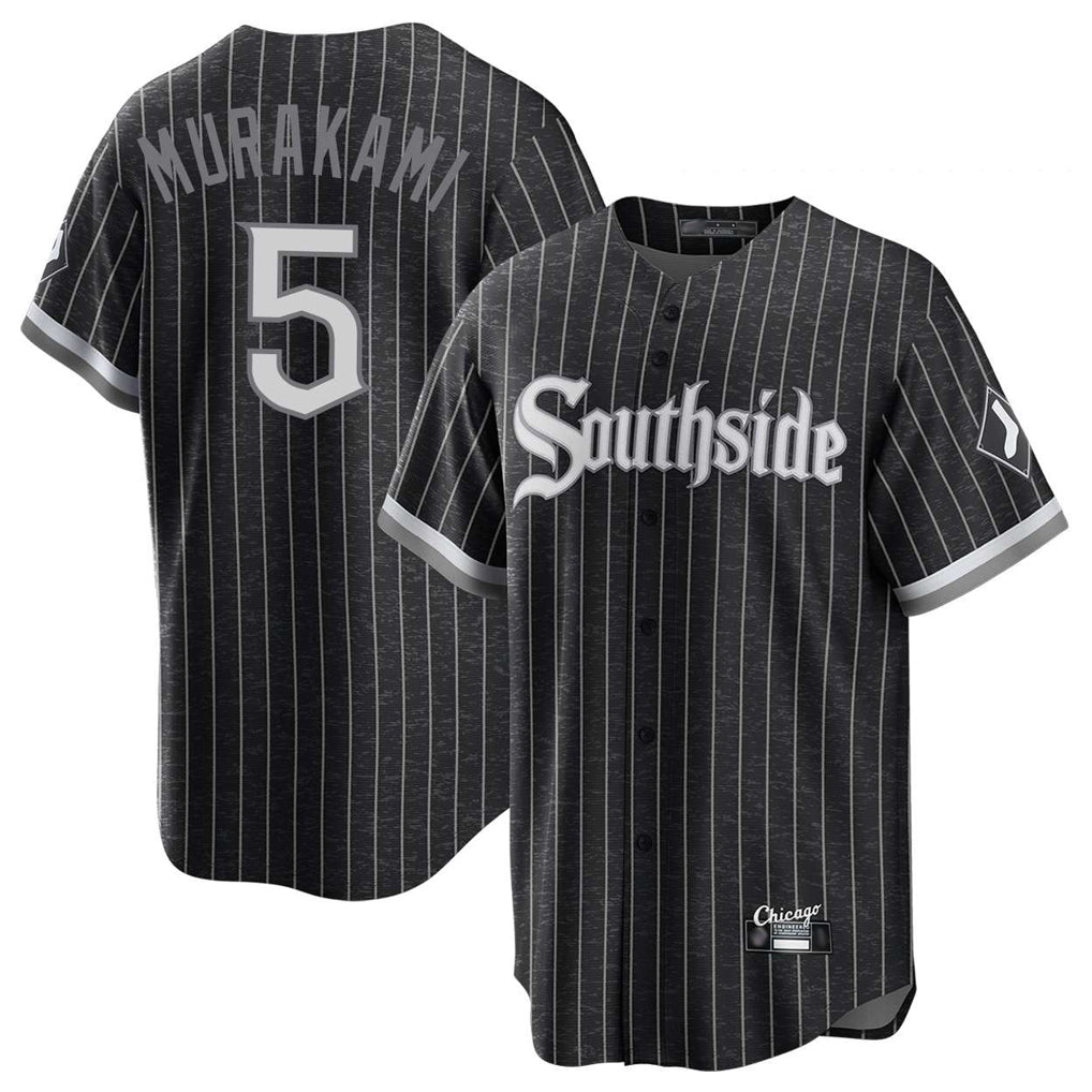 Johmsee C.White Sox #5 Munetaka Murakami Player Black City Connect Home Game Stitched Jerseys