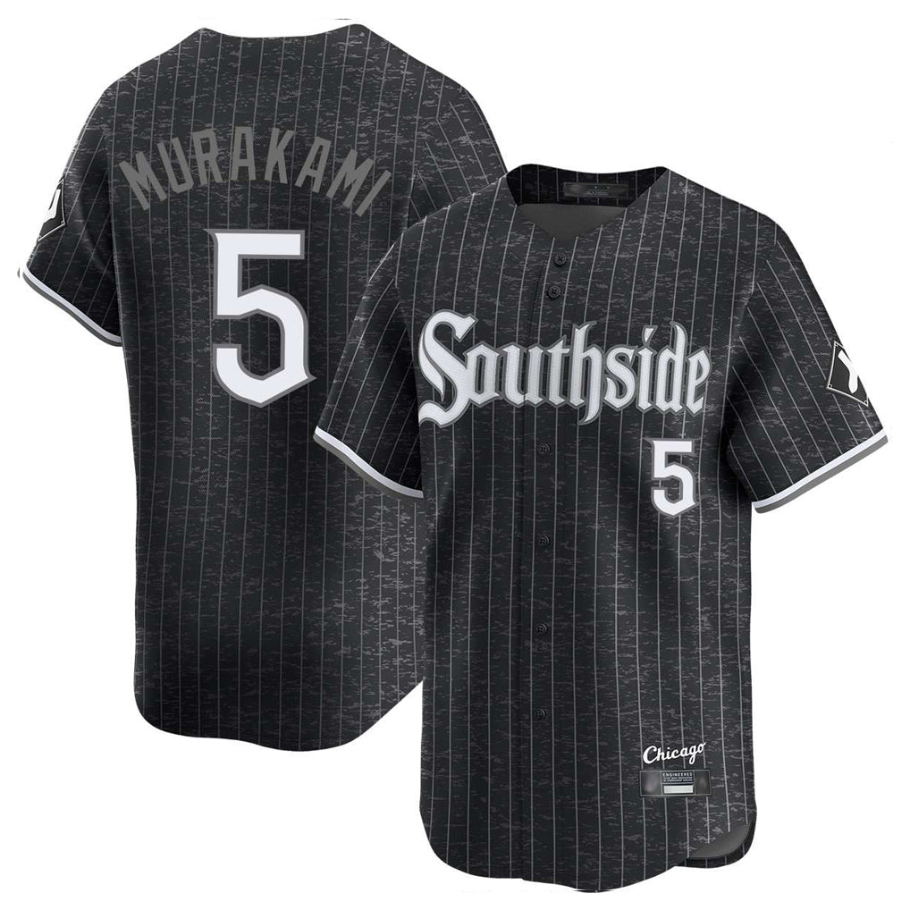 Johmsee C.White Sox #5 Munetaka Murakami Player Black City Connect Limited Home Stitched Jerseys