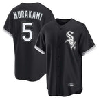 Johmsee C.White Sox #5 Munetaka Murakami Player Black Home Game Stitched Jerseys