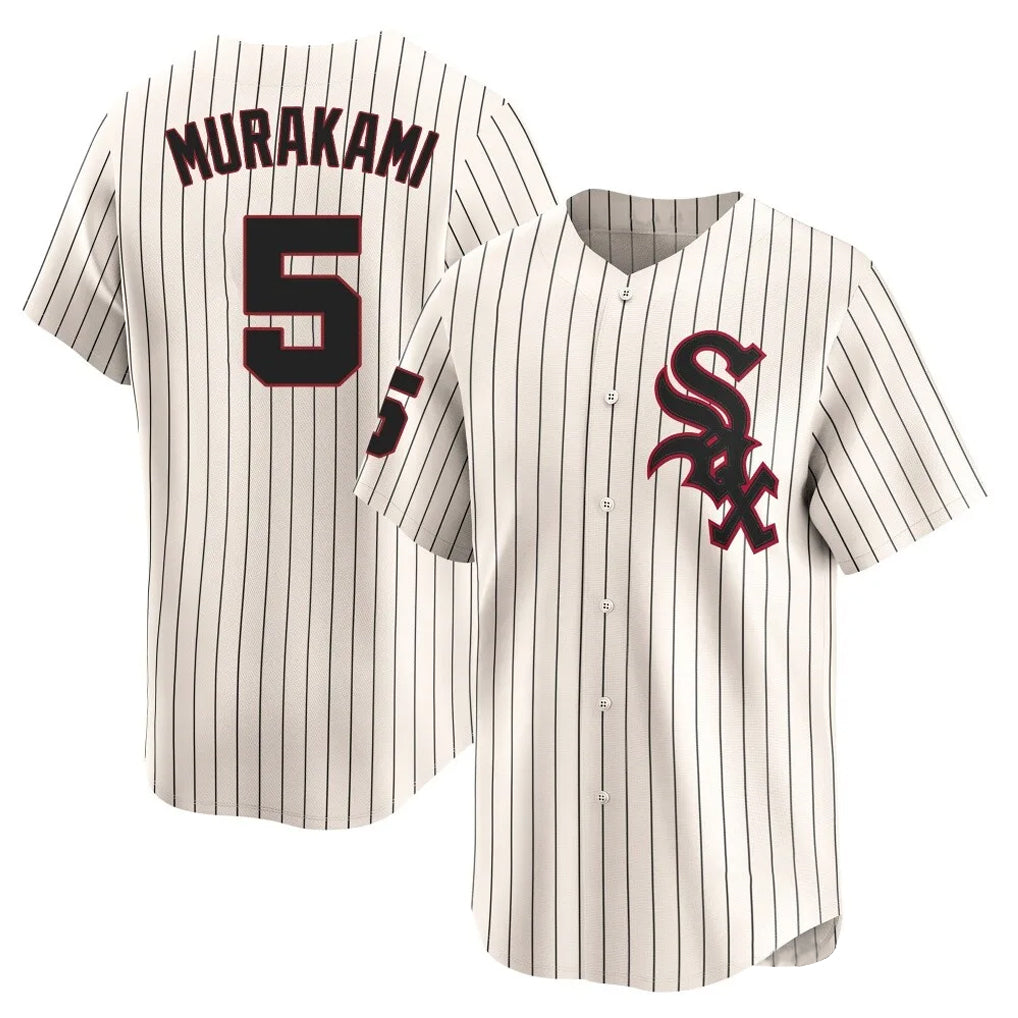 Johmsee C.White Sox #5 Munetaka Murakami Player Cream Cooperstown Collection Limited Home Stitched Jerseys