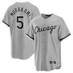 Johmsee C.White Sox #5 Munetaka Murakami Player Gray Home Game Stitched Jerseys