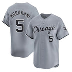 Johmsee C.White Sox #5 Munetaka Murakami Player Gray Road Limited Home Stitched Jerseys