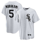 Johmsee C.White Sox #5 Munetaka Murakami Player White Stripe Home Game Stitched Jerseys