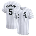 Johmsee C.White Sox #5 Munetaka Murakami Player White Stripe Limited Elite Home Stitched Jerseys