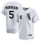 Johmsee C.White Sox #5 Munetaka Murakami Player White Stripe Limited Home Stitched Jerseys