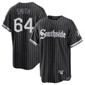 Johmsee C.White Sox #64 Shane Smith Player Black City Connect Home Game Stitched Jerseys