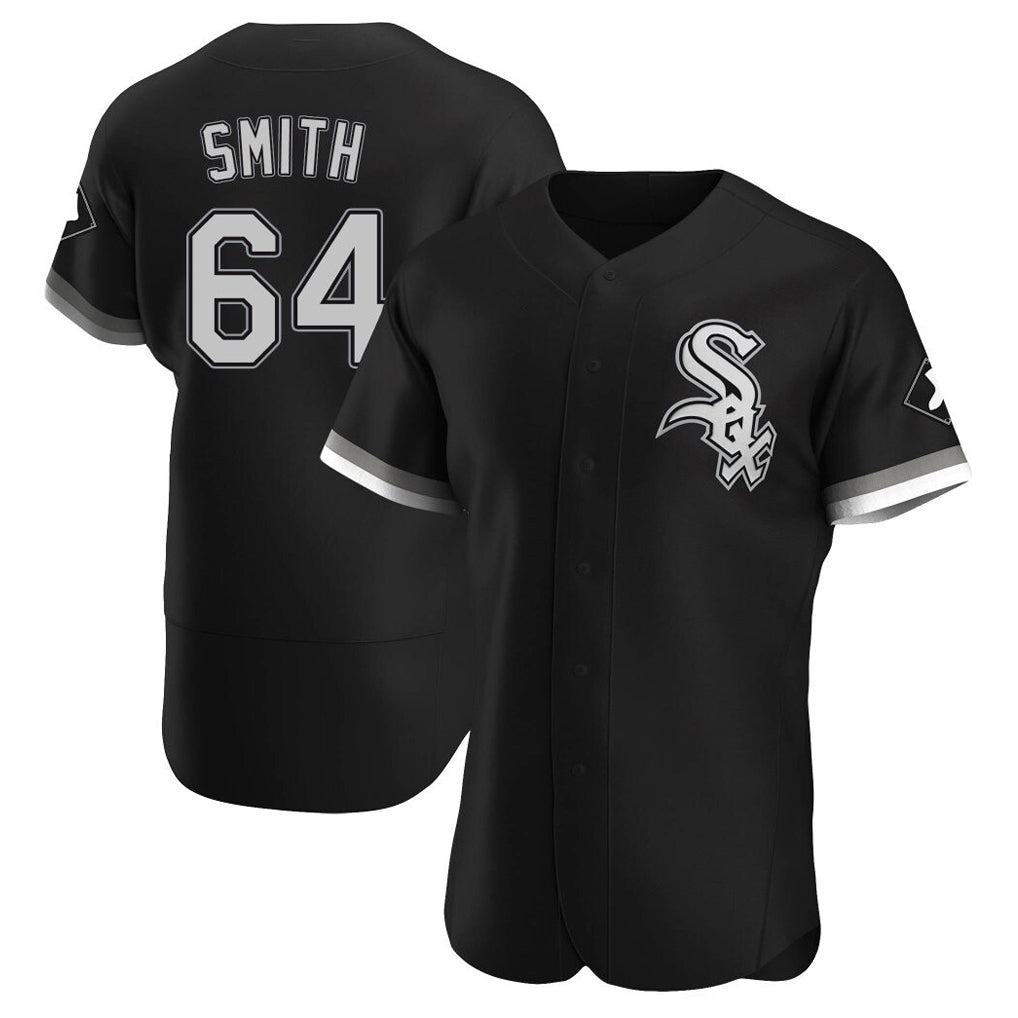 Johmsee C.White Sox #64 Shane Smith Player Black Limited Elite Home Stitched Jerseys