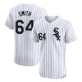 Johmsee C.White Sox #64 Shane Smith Player White Stripe Limited Elite Home Stitched Jerseys