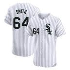 Johmsee C.White Sox #64 Shane Smith Player White Stripe Limited Elite Home Stitched Jerseys