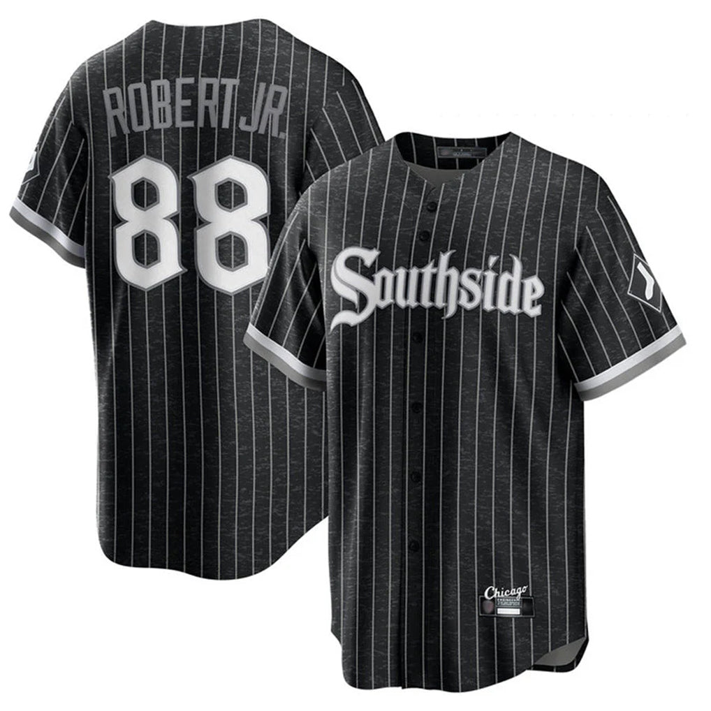 Johmsee C.White Sox #88 Luis Robert Jr Player Black City Connect Home Game Stitched Jerseys