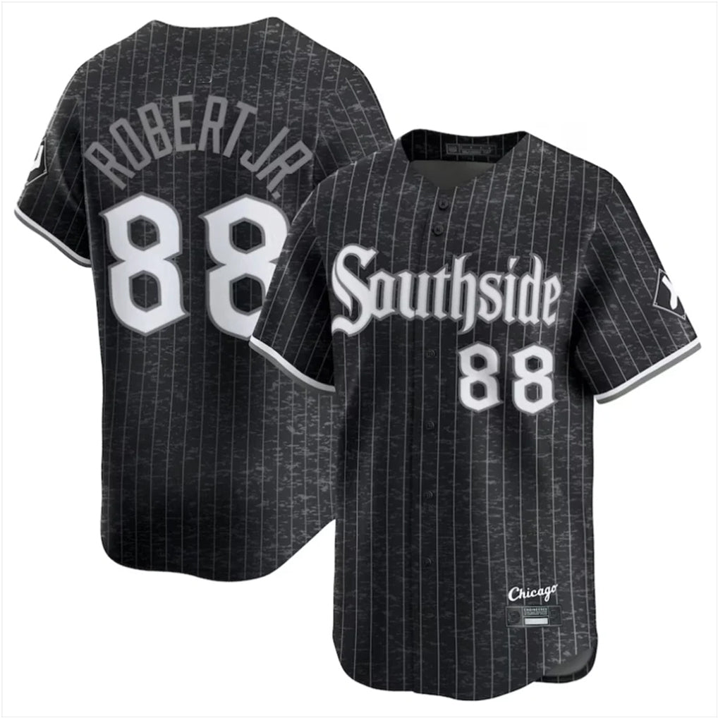 Johmsee C.White Sox #88 Luis Robert Jr Player Black City Connect Limited Home Stitched Jerseys
