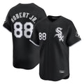 Johmsee C.White Sox #88 Luis Robert Jr Player Black Limited Home Stitched Jerseys