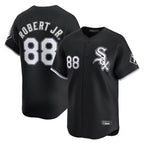 Johmsee C.White Sox #88 Luis Robert Jr Player Black Limited Home Stitched Jerseys