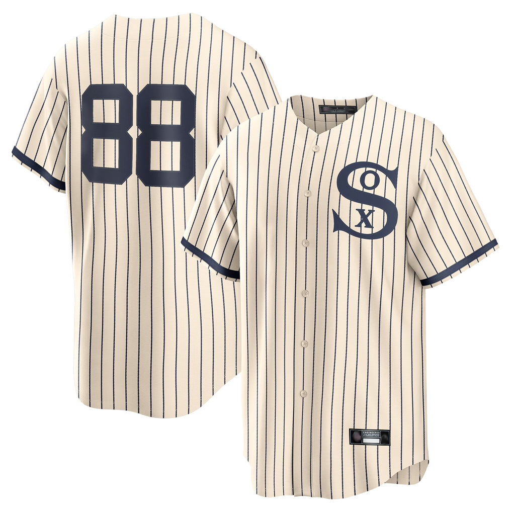 Johmsee C.White Sox #88 Luis Robert Jr Player Cream Field of Dreams Home Game Stitched Jerseys